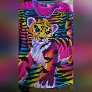 Lisa Frank Tiger sleep shirt size XL